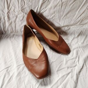 Classic Brown Leather Women's Shoes